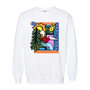 Attitude of Gratitude: Illustration Comfort Colors Sweatshirt
