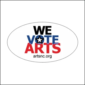 We Vote Arts Oval Magnet