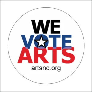 We Vote Arts Round Magnet